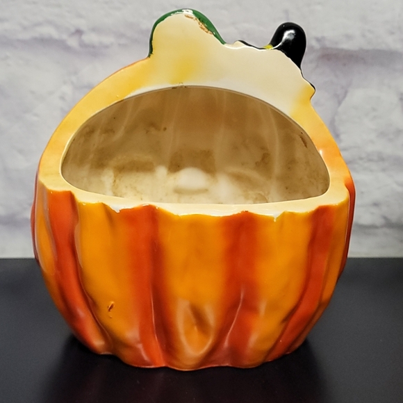 Vintage Rubens Jack-o'-lantern Pumpkin planter - Picture 2 of 4